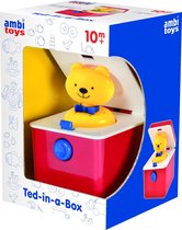 Ambi Toys Ted-in-a-box 9,5 Cm Rood