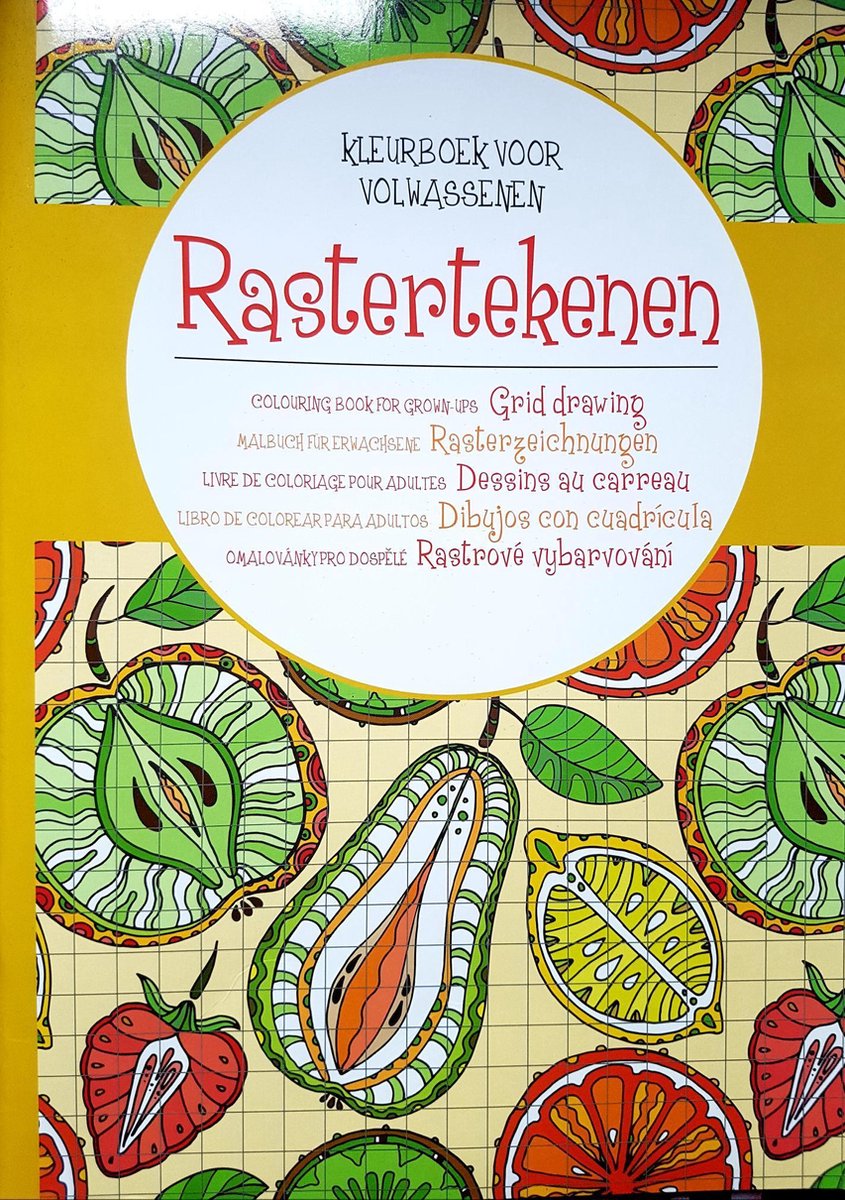 Kleurboek voor volwassenen, Rastertekenen