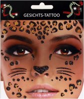 Face Art Sticker / Gezicht Tattoo Luipaard