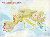 Kaart des Vignobles d'EUROPE  poster 66x88cm