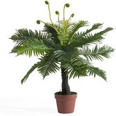 Kunstplant - kunstplanten voor binnen - varen - varenplant in pot , 85 cm hoog