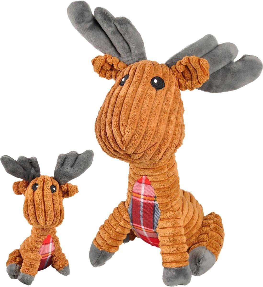 Adori Kerst Rudolph - Hondenspeelgoed - 37x11x13.5 cm Bruin - Fun Speelgoed - Pets Place