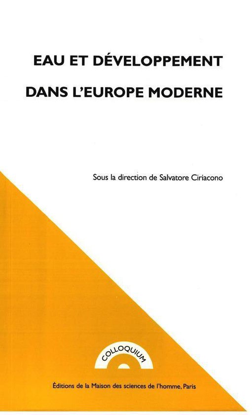 Foto: Colloquium eau et d veloppement dans l europe moderne