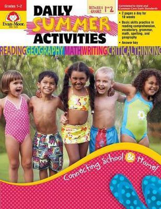 Daily Summer Activities, Moving from 1st to 2nd Grade, EvanMoor