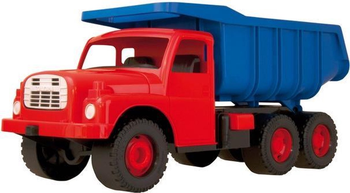 Tatra Truck kiepwagen - 70 cm - Rood Blauw - 100kg draaggewicht