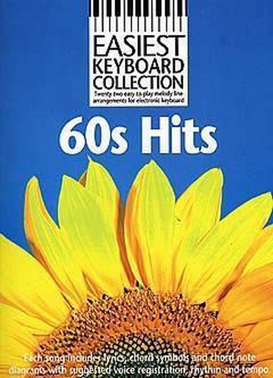 Easiest Keyboard Collection 60s Hits Melody Lyrics Chords Bo ... - cover