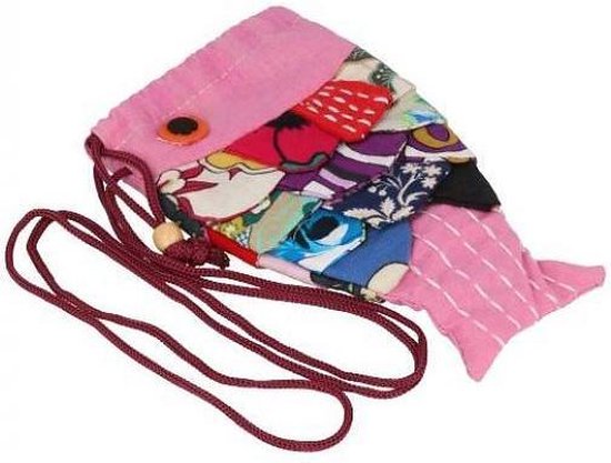Vis pouch handtas schoudertas Roze