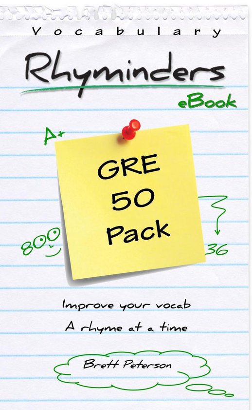 GRE Vocabulary Word Rhyminders: 50 Rhyme Pack - cover