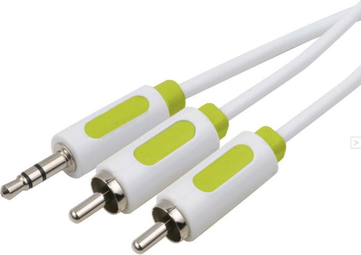 Muvit Audio Tulp kabel 3.5mm naar 2RCA (1.5 meter) (MUAUC0005)