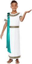 Smiffy's - Griekse & Romeinse Oudheid Kostuum - Deluxe Romein Keizer Augustus - Jongen - Groen, Wit / Beige - Large - Carnavalskleding - Verkleedkleding