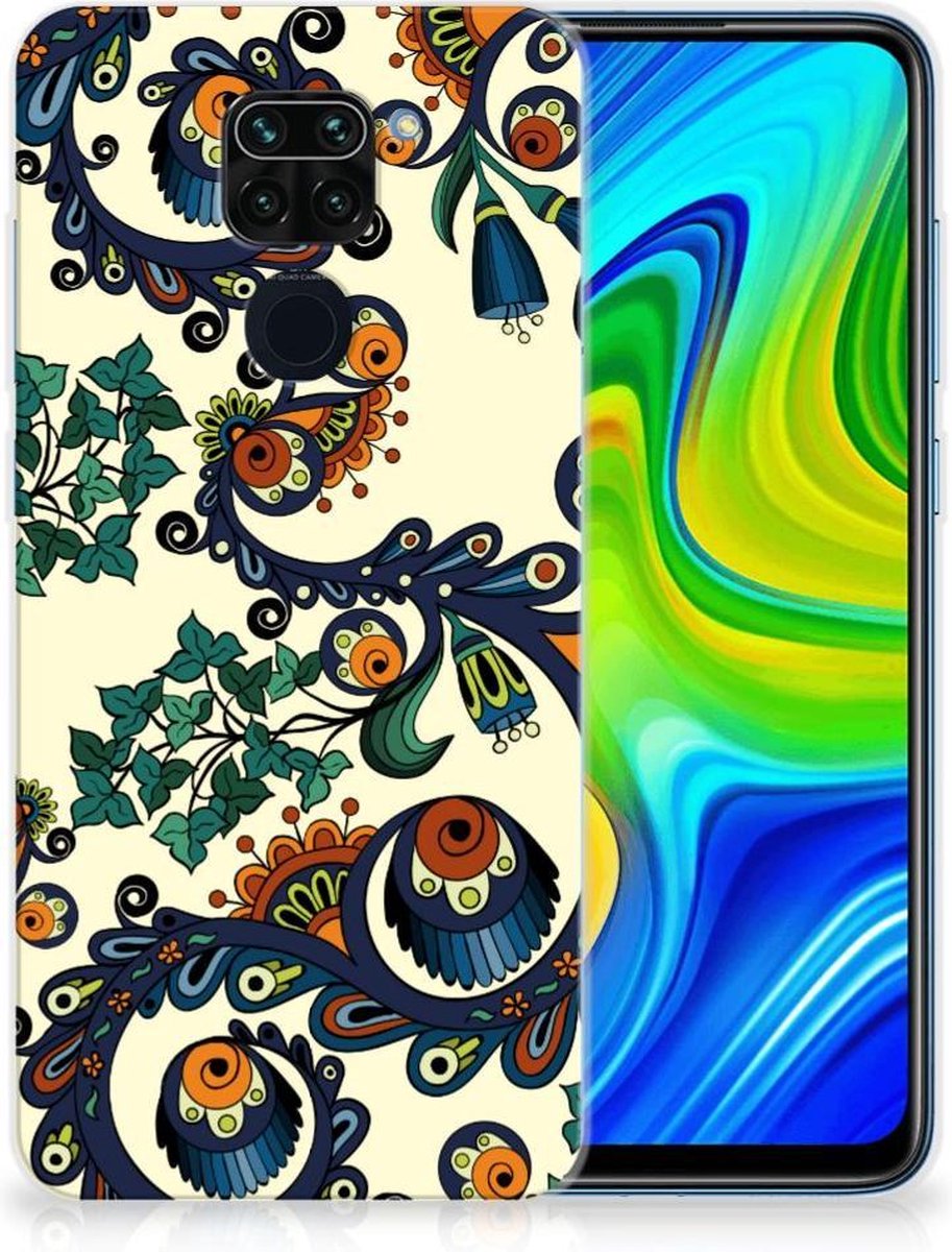Siliconen Hoesje Xiaomi Redmi Note9 Barok Flower