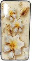 Bloemen Backcase hoesje Samsung A50 - A30s Goud