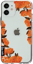 Casetastic Apple iPhone 12 Mini Hoesje - Softcover Hoesje met Design - Orange Autumn Flowers Print