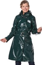 Long lacquer raincoat Gigi green-S