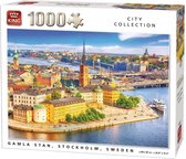 Puzzel 1000 Stukjes Gamla Stan Stockholm - King - Legpuzzel (68 x 49 cm) - Scandinavië - Nieuw
