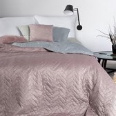 Luxe bed_deken_Brulo_Polyester_sprei_170x210 cm_Gewicht-150+100+65 GSM__roze