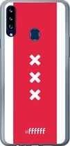 Samsung Galaxy A20s Hoesje Transparant TPU Case - AFC Ajax Amsterdam1 #ffffff