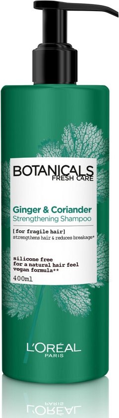 L'Oréal Paris Botanicals Coriander Strength Source Shampoo - 400 ml - Kwestbaar Haar