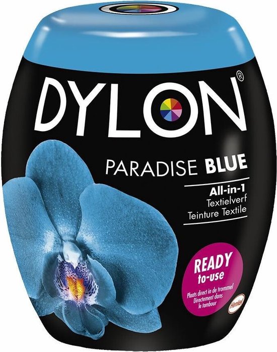 DYLON Peinture textile - Dosettes de lavage - Paradise Blue - 350g