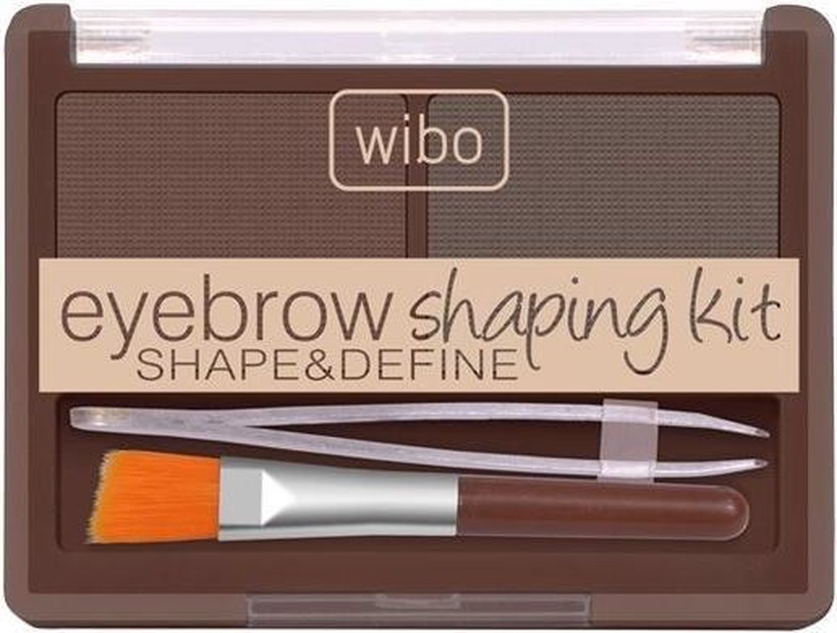 Wibo - Shape&Define Eyebrow Shaping Kit Set Is Dark Eyebrow Styling