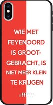 6F hoesje - geschikt voor iPhone Xs Max -  TPU Case - Feyenoord - Grootgebracht #ffffff