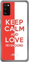 6F hoesje - geschikt voor Samsung Galaxy A41 -  Transparant TPU Case - Feyenoord - Keep calm #ffffff