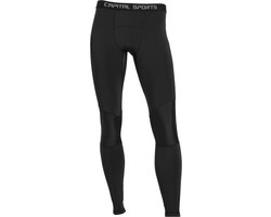 CAPITAL SPORTS Beforce Kompressions Hose Herren Funktionsunterwäsche Sport Unterhose lang voor Männer (Größe S, verstärkte Knie, trägt Feuchtigkeit nach außen) schwarz – geschikt voor thuisfitness en sportschoolgebruik, duurzame constructie, eenvoudi