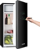 Klarstein Spitzbergen Uni - Tafelmodel koelkast met beschrijfbare koelkastdeur en markeerstift