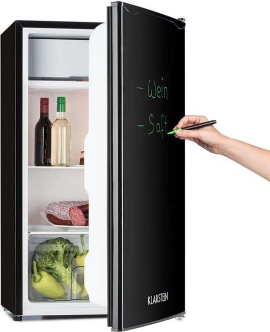 Klarstein Spitzbergen Uni - Tafelmodel koelkast met beschrijfbare  koelkastdeur en... | bol.com