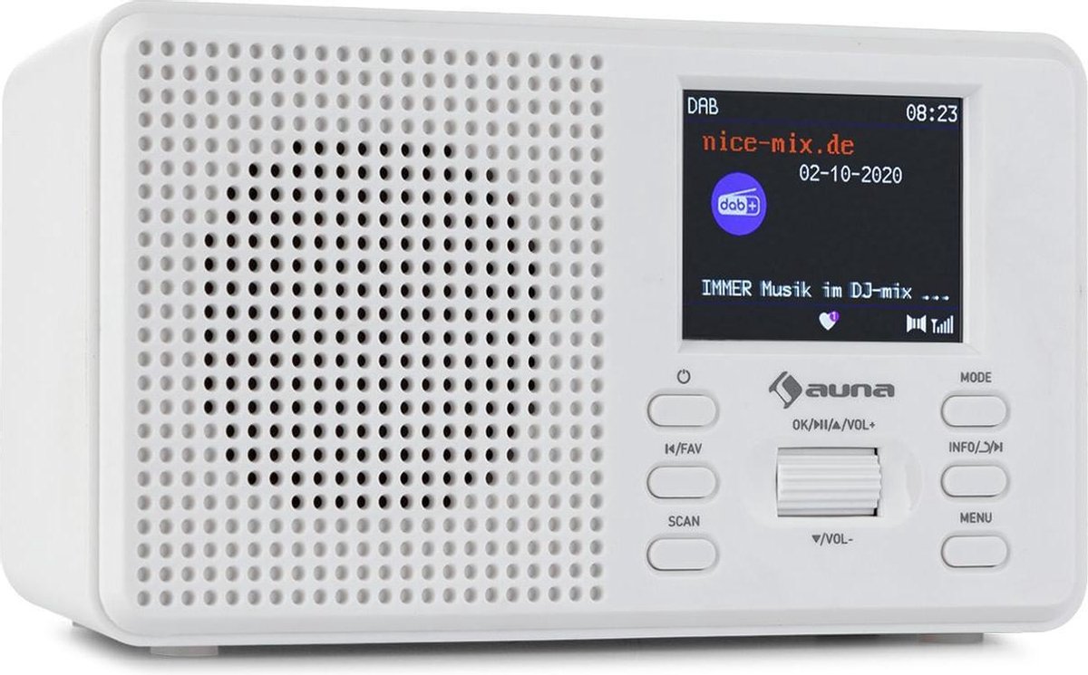 auna Commuter DAB+/FM digitale & analoge radio tuner - Bluetooth - AUX -  2,4" TFT... | bol.com