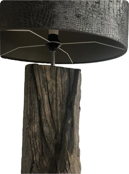 Luxe Meerpaal Lamp, inclusief crocodile print lampenkap | bol.com