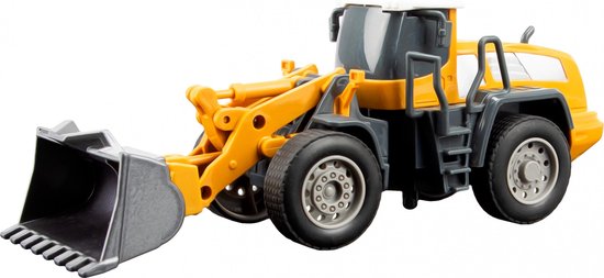 TOI-Toys Grue Métal Junior Échelle 1:55 – Acier Jaune/Noir – Jouet De Chantier