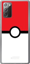 Samsung Galaxy Note 20 Hoesje Transparant TPU Case - Pokeball #ffffff