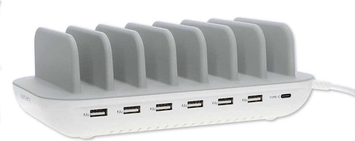 20€ sur Station de charge Multi-appareils 6x Ports USB 1x Port USB-C  4smarts Blanc - Support pour ordinateur - Achat & prix