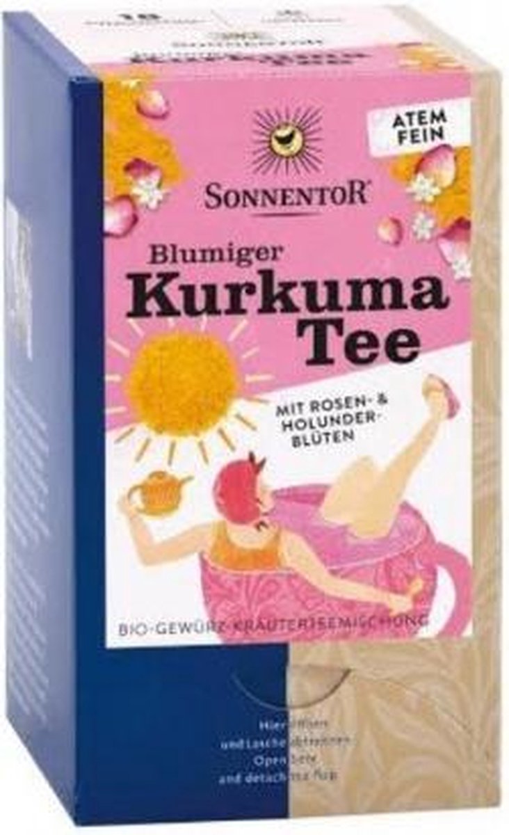 Sonnentor Floral Turmeric Tea, 18 Piece, 18 Units