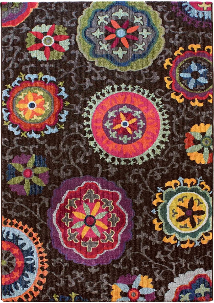 Easy Living - colores-col-02 Vloerkleed - 200x300  - Rechthoek - Laagpolig Tapijt - Modern - Meerkleurig