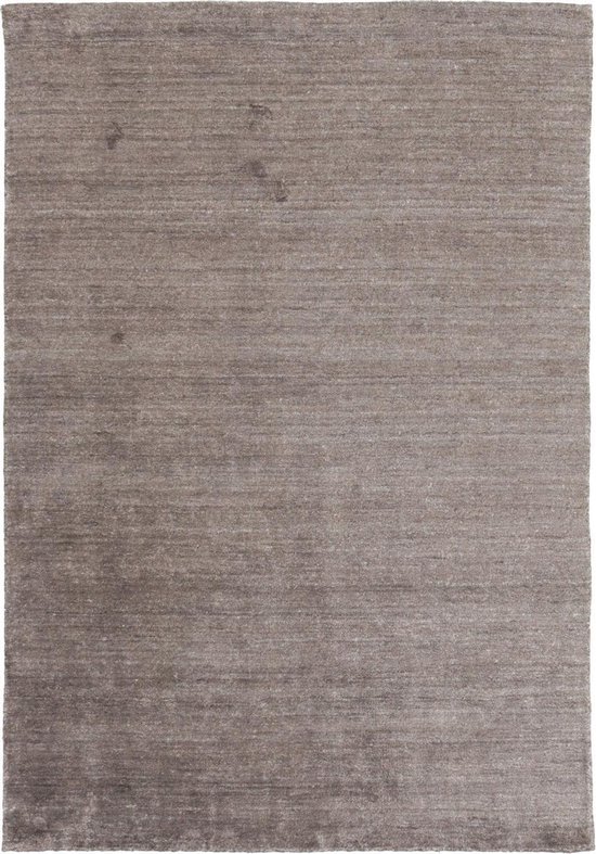 Plain Dust Dark Brown Vloerkleed - 170x240  - Rechthoek - Laagpolig Tapijt - Modern - Bruin