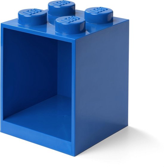 Lego - Wandschap Brick 4 - Polypropyleen - Blauw