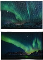 LED schilderij 38x58cm-9L Noorderlicht - per stuk - 2 soorten