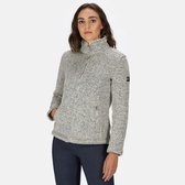 Razia zware Fleece voor Dames van Regatta, met gebreid effect en rits over de volle lengte, Outdoorjas, Licht Vanille Crème