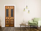 Sticky Decoration - Luxe Deursticker Houten deur met snijwerk - op maat voor jouw deur