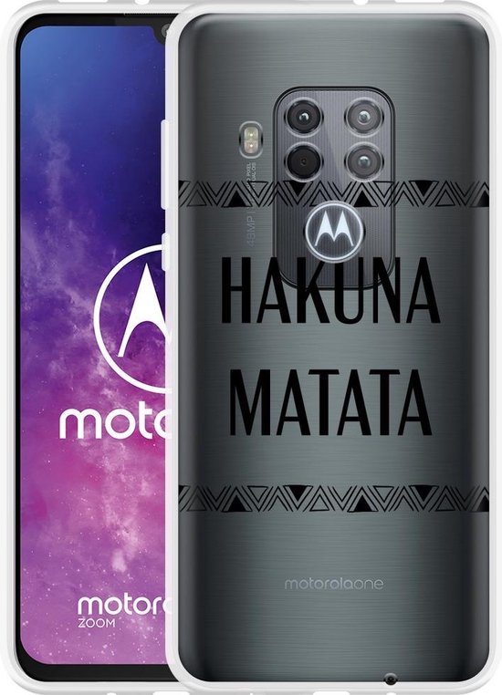 Custodia Per Motorola One Zoom Con Gufo - Morbida, Trasparente E Antigraffio In TPU