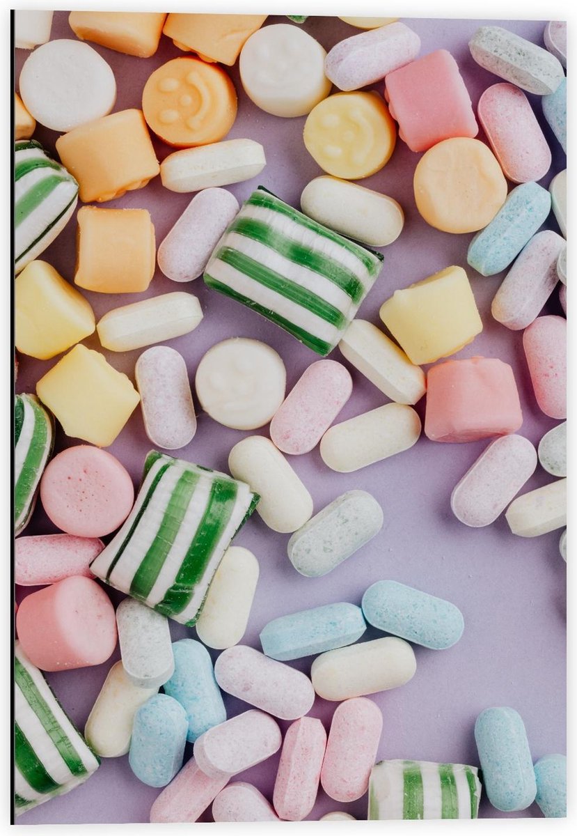Dibond - Zee van Snoepjes - 40x60cm Foto op Aluminium (Met Ophangsysteem)
