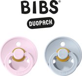 Bibs fopspeen - maat 2 6-18 maanden - 2 stuks - baby pink - baby blue