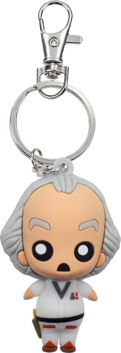 Back to the Future - Doc Brown Rubber Keychain sleutelhanger
