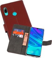 Booktype Telefoonhoesjes - Bookcase Hoesje - Wallet Case -  Geschikt voor Huawei P Smart 2019 - Bruin