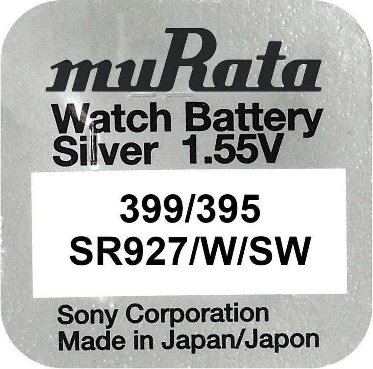 SR927 horloge batterij 399 / 395 Murata