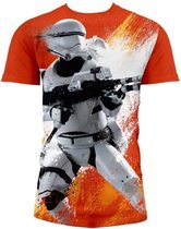STAR WARS 7 - T-Shirt Flame Trooper FULL PRINT Orange (S)