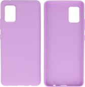 BackCover Hoesje Color Telefoonhoesje voor Samsung Galaxy A41 Paars