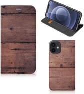 Hoesje Geschikt voor iPhone 12 Mini Leuk Case Old Wood